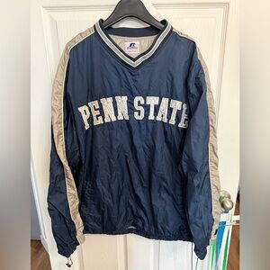 Vintage Penn State Russell Athletic Pullover Windbreaker Large Jacket Appliqué